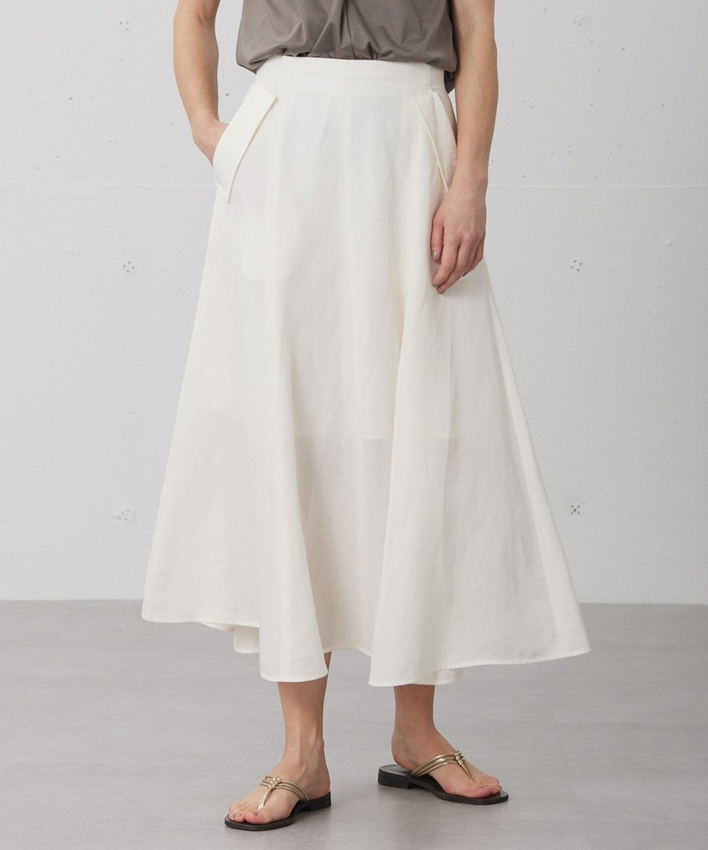 【ベイジ,/BEIGE,】の【CLUEL 5月号掲載】 BERNARD / フレアスカート 人気、トレンドファッション・服の通販 founy(ファニー) 　雑誌掲載アイテム　Magazine Picks & Fashion Features　ファッション雑誌　Fashion Magazines　クルーエル　CLUEL　ファッション　Fashion　レディースファッション　Fashion for Women　スカート　Skirts　Aライン・フレアスカート　A-Line & Flared Skirts　5月号　May Issue　カットソー　Cut and Sewn Top　フラップ　Flap, Flap Pocket　フレア　Flare, Flared　ブルゾン　Blouson, Bomber Jacket　ポケット　Pocket, Pocket Detail　ロング　Long, Long-Length　エレガント 上品　Elegant　夏　Summer　春　Spring　S/S・春夏　SS, Spring/Summer, Warm Season　雑誌　Magazine, Fashion Magazine　 other-1|ID: prp329100004672347 ipo3291000000034285859