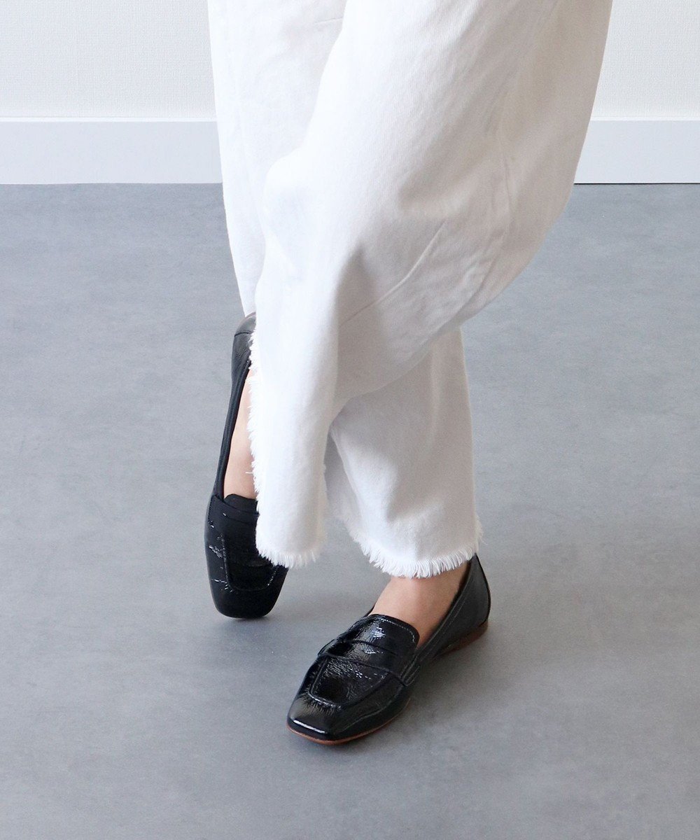 【インター ショシュール/INTER-CHAUSSURES】の【FABIO RUSCONI】スクエアトウサケットフラットローファー 人気、トレンドファッション・服の通販 founy(ファニー) 　ファッション　Fashion　レディースファッション　Fashion for Women　イタリア　Italy　コレクション　Collection, Seasonal Line　シューズ　Shoes, Footwear　シンプル　Simple, Minimal　スクエア　Square, Square Shape　ドレス　Dress, One-Piece　ビジネス 仕事 通勤　Business / Work / Commuting　 other-1|ID: prp329100004672407 ipo3291000000033773640