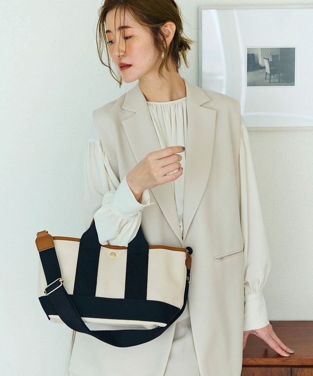 【トプカピ/TOPKAPI】の【Breath TOPKAPI】SCOTCH GRAIN スコッチグレイン ショルダー付き ミニ トート バッグ インテリア・キッズ・メンズ・レディースファッション・服の通販 founy(ファニー) 　ファッション　Fashion　レディースファッション　Fashion for Women　バッグ　Bags　コンパクト　Compact, Small Size　ショルダー　Shoulder, Shoulder Strap　スタイリッシュ　Stylish, Fashionable　トレンド　Trend, Trending Now　定番　Standard, Basic Item　ポーチ　Pouch, Small Case　モダン　Modern, Contemporary　クリーム|ID: prp329100004672424 ipo3291000000034287095