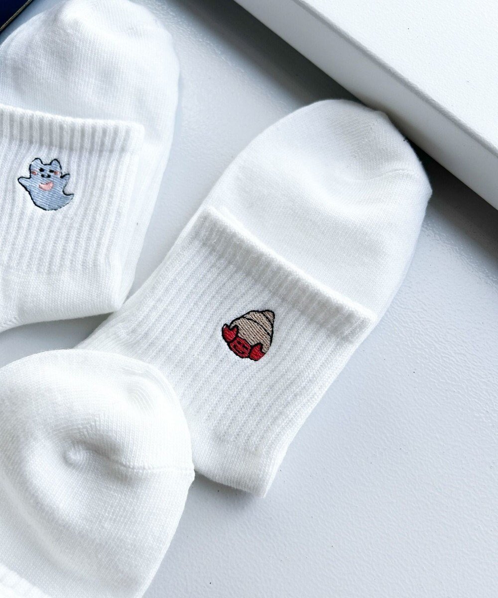 【ウィゴー/WEGO】のシーアニマル刺繍アンクルソックス インテリア・キッズ・メンズ・レディースファッション・服の通販 founy(ファニー) 　ファッション　Fashion　レディースファッション　Fashion for Women　ソックス&靴下　Socks & Hosiery　レッグウェア・ストッキング　Legwear & Hosiery　おすすめ　Recommended / Our Picks　アンクル　Ankle-Length Design　サンダル　Sandals, Summer Shoes　シンプル　Simple, Minimal　スニーカー　Sneakers, Trainers　スマホ　Smartphone, Mobile Device　ソックス　Socks, Hosiery　ワンポイント　One Point, Statement Accent　夏　Summer　柄2|ID: prp329100004672466 ipo3291000000033773848