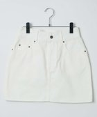 【ウィゴー/WEGO】の台形デニムミニスカート オフホワイト|ID: prp329100004672474 ipo3291000000034233636