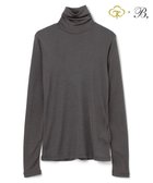 【ベイジ,/BEIGE,】のWashable Silk / Hi-neck Long Sleeve T ハイネック Tシャツ Charcoal|ID: prp329100004672520 ipo3291000000034365350