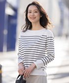 【ジェイ プレス/J.PRESS】の【洗える】バスクボーダー カットソー ネイビー系1|ID: prp329100004672545 ipo3291000000034286424