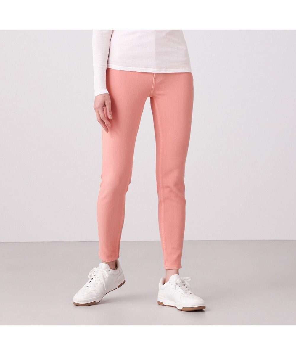 【チャコット/Chacott】のChacott BALANCE Ballet Skinny More Fit インテリア・キッズ・メンズ・レディースファッション・服の通販 founy(ファニー) 　ファッション　Fashion　レディースファッション　Fashion for Women　パンツ　Pants & Trousers　ストレッチ　Stretch, Stretchy Fabric　チュール　Tulip, Tulip Motif　デニム　Denim, Jeans Material　フィット　Fit, Slim Fit　ポケット　Pocket, Pocket Detail　ミドル　Middle Length, Mid Height　エレガント 上品　Elegant　サーモンピンク|ID: prp329100004672577 ipo3291000000034286505