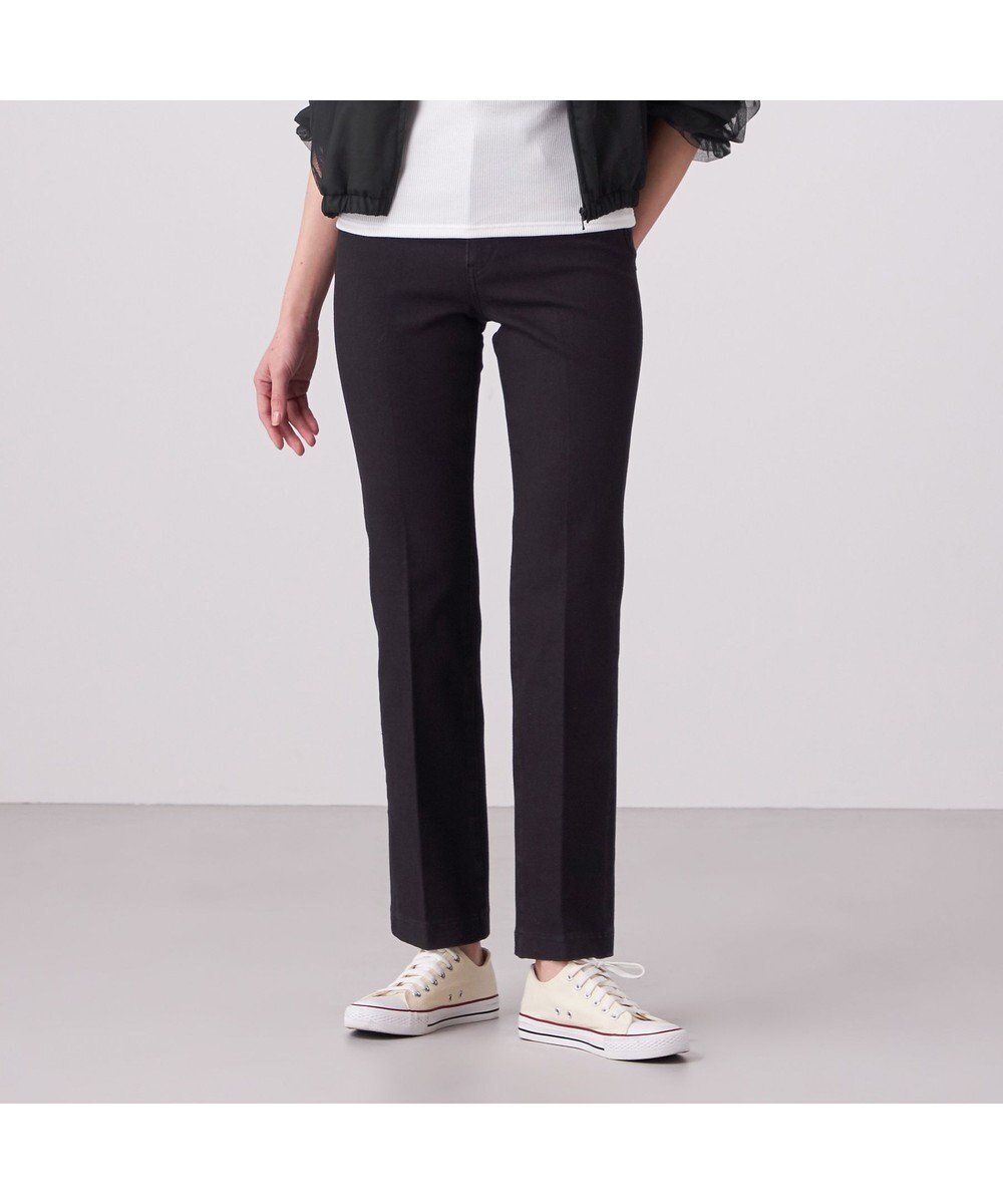 【チャコット/Chacott】のChacott BALANCE Ballet Denim Smart Flare Long インテリア・キッズ・メンズ・レディースファッション・服の通販 founy(ファニー) 　ファッション　Fashion　レディースファッション　Fashion for Women　パンツ　Pants & Trousers　インディゴ　Indigo Denim　シューズ　Shoes, Footwear　スキニー　Skinny, Slim Fit　ストレッチ　Stretch, Stretchy Fabric　スラックス　Slacks, Dress Pants　センター　Center, Center Line　チュール　Tulip, Tulip Motif　デニム　Denim, Jeans Material　フィット　Fit, Slim Fit　フラット　Flat, Flat Shoes　フレア　Flare, Flared　ポケット　Pocket, Pocket Detail　ミドル　Middle Length, Mid Height　レギュラー　Regular, Standard Fit　おすすめ　Recommended / Our Picks　エレガント 上品　Elegant　ダークブラック|ID: prp329100004672580 ipo3291000000033774230