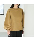 【ハッシュニュアンス/#Newans】の【撥水】ボートネックリラクシーシャツ キャメル|ID: prp329100004672595 ipo3291000000033774290