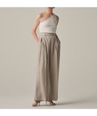 【アンクレイヴ/uncrave】のヘリンボーン リネン ワイドパンツ(uncrave WHITE) フラックスB|ID: prp329100004672637 ipo3291000000033774462