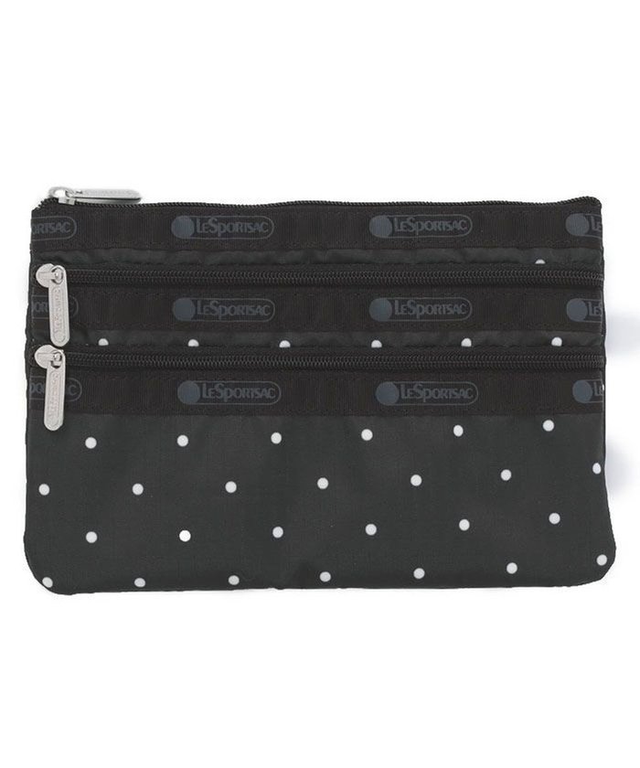 【レスポートサック/LeSportsac】の3ZIP COSMETIC/プティドット インテリア・キッズ・メンズ・レディースファッション・服の通販 founy(ファニー) https://founy.com/ ファッション Fashion レディースファッション Fashion for Women ミニ財布・二つ折り財布 Wallets & Card Cases ポーチ&ミニバッグ Pouches & Mini Bags シンプル Simple, Minimal スリム Slim, Slim Fit ドット Polka Dot, Dot Pattern フラット Flat, Flat Shoes ベーシック Basic, Essential ポケット Pocket, Pocket Detail ポーチ Pouch, Small Case モノトーン Monotone, Black and White 旅行 Travel 財布 Wallet, Purse |ID: prp329100004672776 ipo3291000000033775028
