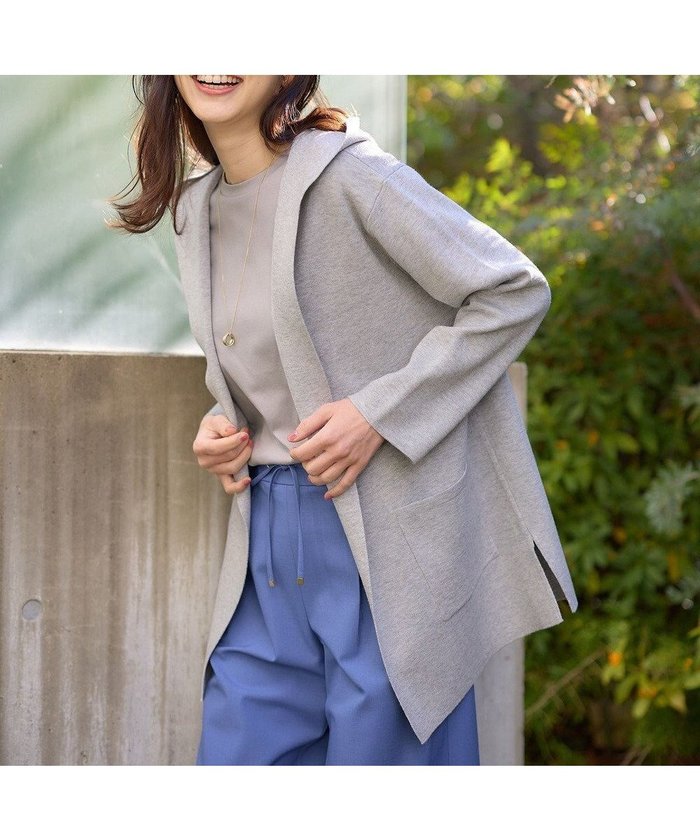 【その他のブランド/Other】のニットフーディーコーディガン インテリア・キッズ・メンズ・レディースファッション・服の通販 founy(ファニー) https://founy.com/ ファッション Fashion レディースファッション Fashion for Women アウター Coat / Outerwear Collection レディースジャケット・軽アウター Jackets コーディガン Coatigan, Knit Coat シンプル Simple, Minimal ジャケット Jacket, Outerwear スリット Slit, Slit Detail ミラノリブ Milano Rib, Milano Stitch 夏 Summer 春 Spring S/S・春夏 SS, Spring/Summer, Warm Season |ID: prp329100004672790 ipo3291000000033775077