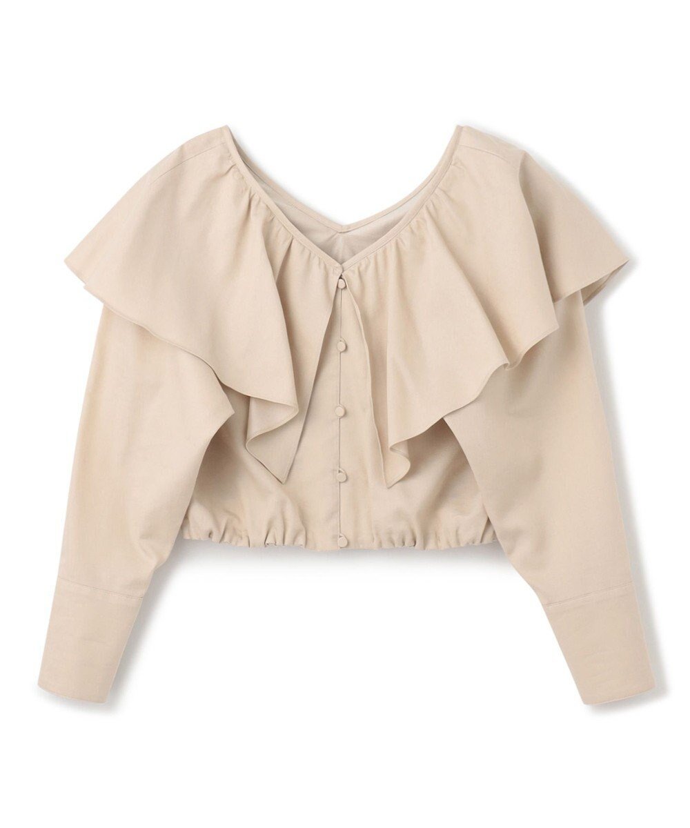 【アンクレイヴ/uncrave】の【手洗い可】シャンブレー ラッフル ブラウス(uncrave WHITE) 人気、トレンドファッション・服の通販 founy(ファニー) 　ファッション　Fashion　レディースファッション　Fashion for Women　トップス・カットソー　Cut & Sew Tops　シャツ・ブラウス・オフィスカジュアル　Elegant Blouses & Button-Ups　春　Spring　ギャザー　Gathered, Ruffled　シャンブレー　Chambray, Denim-Like Fabric　セットアップ　Set-Up, Coordinated Outfit　デニム　Denim, Jeans Material　ドレープ　Drape, Draping Fabric　フロント　Front, Front Design　ラッフル　Ruffle, Frill　S/S・春夏　SS, Spring/Summer, Warm Season　夏　Summer　エレガント 上品　Elegant　 other-1|ID: prp329100004672837 ipo3291000000034411239