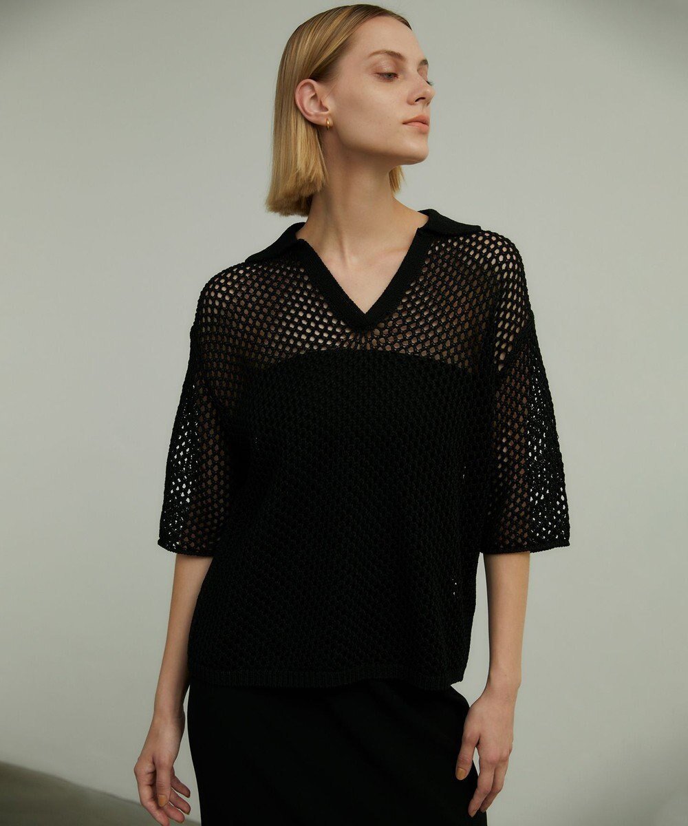 【ベイジ,/BEIGE,】の【VERY 6月号掲載】GASPARD / ポロニット インテリア・キッズ・メンズ・レディースファッション・服の通販 founy(ファニー)  雑誌掲載アイテム Magazine Picks & Fashion Features ファッション雑誌 Fashion Magazines ヴェリィ VERY ファッション Fashion レディースファッション Fashion for Women トップス・カットソー Cut & Sew Tops ニット Knit Tops & Sweaters 春 Spring キャミソール Camisole, Spaghetti Strap Top キャミワンピース Cami Dress, Slip Dress シンプル Simple, Minimal スリット Slit, Slit Detail セーター Sweater, Knitwear 雑誌 Magazine, Fashion Magazine タンク Tank Top, Sleeveless Top プリント Print, Printed Pattern メッシュ Mesh, Net Fabric 6月号 June Issue, Jun. Edition S/S・春夏 SS, Spring/Summer, Warm Season おすすめ Recommended / Our Picks 夏 Summer Black|ID: prp329100004672864 ipo3291000000034274708