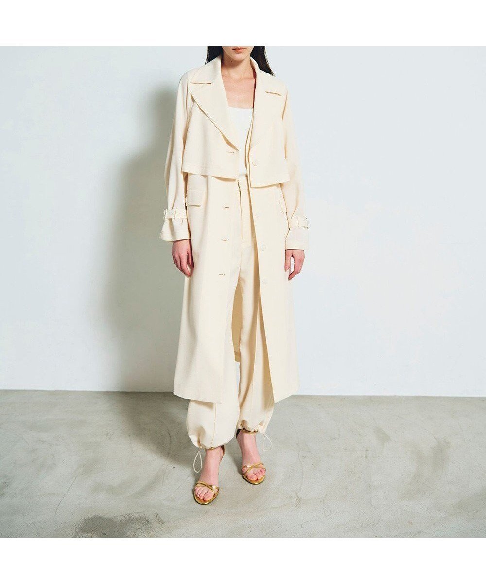 【グレース コンチネンタル/GRACE CONTINENTAL】のストレッチスラブ3WAYコート インテリア・キッズ・メンズ・レディースファッション・服の通販 founy(ファニー) 　ファッション　Fashion　レディースファッション　Fashion for Women　アウター　Coat / Outerwear Collection　コート・ロングコート・ピーコート　Long Coats, Peacoats & More　レディースジャケット・軽アウター　Jackets　ショート　Short, Short Length　ジャケット　Jacket, Outerwear　ストレッチ　Stretch, Stretchy Fabric　ベスト　Vest, Waistcoat　ロング　Long, Long-Length　エレガント 上品　Elegant　夏　Summer　春　Spring　S/S・春夏　SS, Spring/Summer, Warm Season　キナリ|ID: prp329100004672916 ipo3291000000033775584