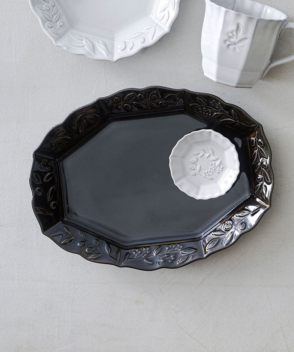 【アイトー製作所/aito】のオリーヴ オーバルプレート インテリア・キッズ・メンズ・レディースファッション・服の通販 founy(ファニー) ファッション Fashion レディースファッション Fashion for Women オーバル Oval Design クラシカル Classical, Vintage-Inspired 皿 Plate, Dish フォルム Silhouette, Form プレート Plate, Dish エレガント 上品 Elegant ブラック_111136|ID: prp329100004672921 ipo3291000000034273639