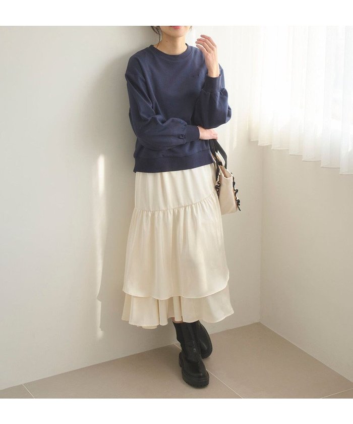 【フェルゥ/Feroux】の【セットアイテム】裏毛プルオーバー×ランダムプリーツ スカート インテリア・キッズ・メンズ・レディースファッション・服の通販 founy(ファニー) https://founy.com/ ファッション Fashion レディースファッション Fashion for Women セットアップ Matching Sets スカート・ミニ/ミディ/マキシ Skirts / Mini, Midi & Maxi Skirts スカート Skirts プリーツスカート / 上品フェミニンスタイル Pleated Skirts 春 Spring スニーカー Sneakers, Trainers セットアップ Set-Up, Coordinated Outfit プリーツ Pleats, Pleated ランダム Random, Irregular 楽ちん Easy Fit, Comfortable 冬 Winter / This Winter S/S・春夏 SS, Spring/Summer, Warm Season おすすめ Recommended / Our Picks 夏 Summer |ID: prp329100004672957 ipo3291000000034178966