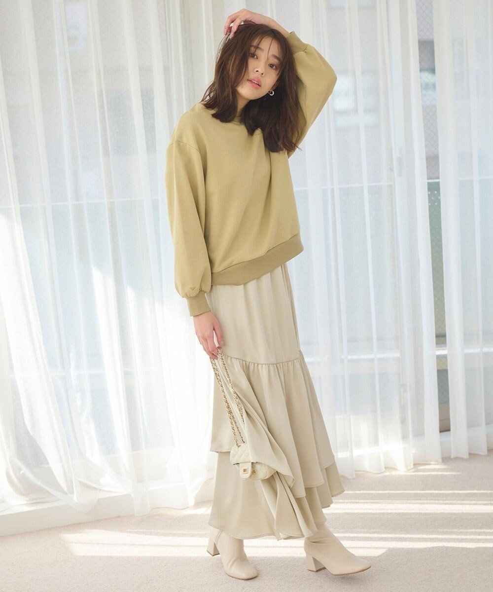 【フェルゥ/Feroux】の【セットアイテム】裏毛プルオーバー×ランダムプリーツ スカート インテリア・キッズ・メンズ・レディースファッション・服の通販 founy(ファニー) 　ファッション　Fashion　レディースファッション　Fashion for Women　セットアップ　Matching Sets　スカート・ミニ/ミディ/マキシ　Skirts / Mini, Midi & Maxi Skirts　スカート　Skirts　プリーツスカート / 上品フェミニンスタイル　Pleated Skirts　春　Spring　スニーカー　Sneakers, Trainers　セットアップ　Set-Up, Coordinated Outfit　プリーツ　Pleats, Pleated　ランダム　Random, Irregular　楽ちん　Easy Fit, Comfortable　冬　Winter / This Winter　S/S・春夏　SS, Spring/Summer, Warm Season　おすすめ　Recommended / Our Picks　夏　Summer　ベージュ系|ID: prp329100004672957 ipo3291000000034178969