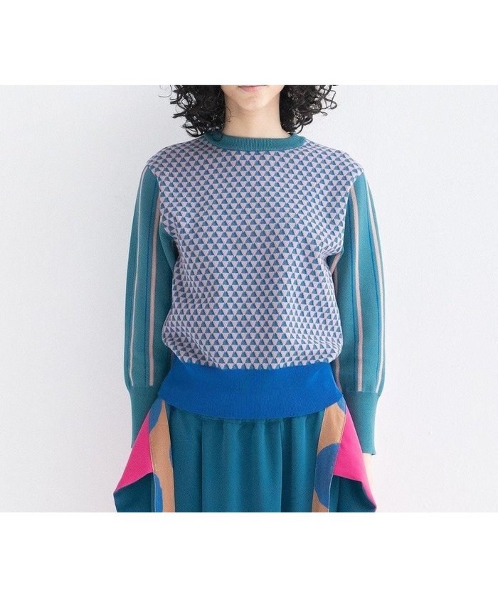 【コキュウ/COQ】の【ストレッチ・速乾】GEO BORDER プルオーバー インテリア・キッズ・メンズ・レディースファッション・服の通販 founy(ファニー) https://founy.com/ ファッション Fashion レディースファッション Fashion for Women トップス・カットソー Cut & Sew Tops ニット Knit Tops & Sweaters カジュアルプルオーバー・ニットトップス Pullovers & Knit Tops / Casual Pullovers コレクション Collection, Seasonal Line ストレッチ Stretch, Stretchy Fabric セーター Sweater, Knitwear バランス Balance, Style Balance パッチワーク Patchwork, Mixed Fabric ベーシック Basic, Essential ミックス Mix, Mixed Style A/W・秋冬 Autumn/Winter S/S・春夏 SS, Spring/Summer, Warm Season 犬 Dog 夏 Summer |ID: prp329100004673031 ipo3291000000034274058