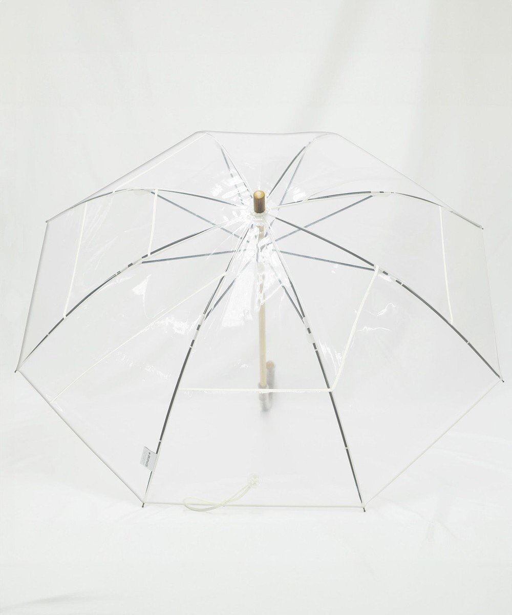 【プラスリング/+RING】の【プラスリング】【数量限定】 UNISEX 雨傘(長)55cm WHT パッチワークパイピングビニール傘 人気、トレンドファッション・服の通販 founy(ファニー) 　ファッション　Fashion　レディースファッション　Fashion for Women　レイングッズ・傘・晴雨兼用傘　Umbrellas & Rain Gear　コンパクト　Compact, Small Size　傘　Umbrella, Parasol　パイピング　Piping, Trim Design　パッチワーク　Patchwork, Mixed Fabric　ユニセックス　Unisex, Genderless　ラップ　Wrap, Wrap Design　 other-1|ID: prp329100004673047 ipo3291000000033776057