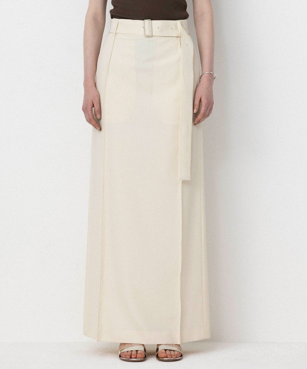 【ネイヴ/NAVE】の【Nave・セットアップ可】ウールポリエステルツイルスカート インテリア・キッズ・メンズ・レディースファッション・服の通販 founy(ファニー) 　雑誌掲載アイテム　Magazine Picks & Fashion Features　ファッション雑誌　Fashion Magazines　エクラ　eclat　ファッション　Fashion　レディースファッション　Fashion for Women　セットアップ　Matching Sets　スカート・ミニ/ミディ/マキシ　Skirts / Mini, Midi & Maxi Skirts　春　Spring　シリコン　Silicone, Silicone Material　シンプル　Simple, Minimal　ジャケット　Jacket, Outerwear　ストレート　Straight, Straight Cut　セットアップ　Set-Up, Coordinated Outfit　雑誌　Magazine, Fashion Magazine　ベスト　Vest, Waistcoat　ポケット　Pocket, Pocket Detail　羽織　Haori, Light Jacket　6月号　June Issue, Jun. Edition　S/S・春夏　SS, Spring/Summer, Warm Season　夏　Summer　アイボリー系|ID: prp329100004673055 ipo3291000000034202385