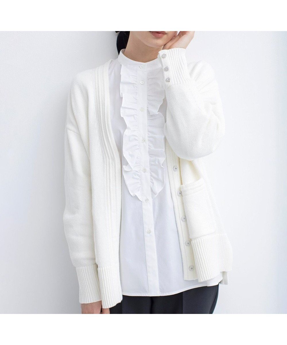 【組曲/KUMIKYOKU】の【WEB限定】SOBANEラメカーディガン インテリア・キッズ・メンズ・レディースファッション・服の通販 founy(ファニー) ファッション Fashion レディースファッション Fashion for Women トップス・カットソー Cut & Sew Tops カーディガン・羽織り Layered Style Cardigans アクリル Acrylic Material カーディガン Cardigan, Knitwear ジャケット Jacket, Outerwear ビジュー Bijou, Jewel-like Accent ボトム Bottoms, Lower Wear ポケット Pocket, Pocket Detail エレガント 上品 Elegant 夏 Summer 春 Spring S/S・春夏 SS, Spring/Summer, Warm Season パールホワイト系|ID: prp329100004673122 ipo3291000000034287467