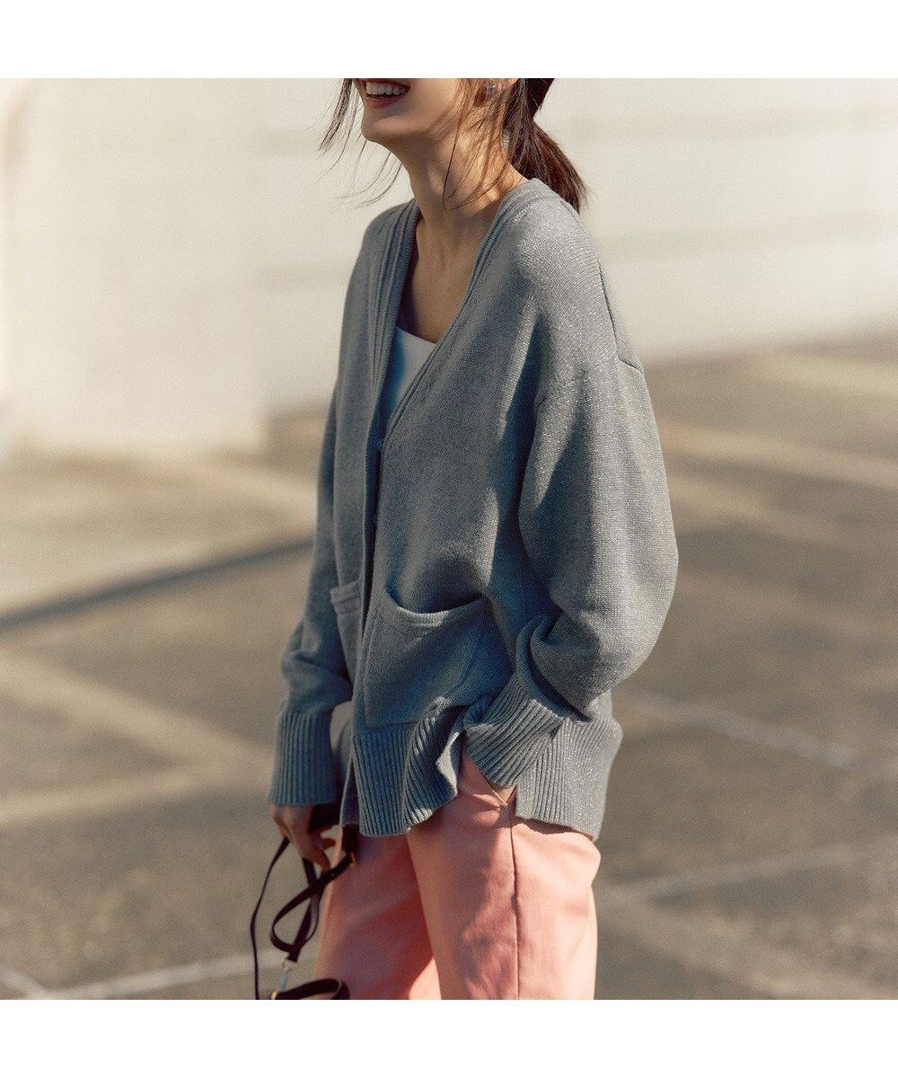 【組曲/KUMIKYOKU】の【WEB限定】SOBANEラメカーディガン インテリア・キッズ・メンズ・レディースファッション・服の通販 founy(ファニー) ファッション Fashion レディースファッション Fashion for Women トップス・カットソー Cut & Sew Tops カーディガン・羽織り Layered Style Cardigans アクリル Acrylic Material カーディガン Cardigan, Knitwear ジャケット Jacket, Outerwear ビジュー Bijou, Jewel-like Accent ボトム Bottoms, Lower Wear ポケット Pocket, Pocket Detail エレガント 上品 Elegant 夏 Summer 春 Spring S/S・春夏 SS, Spring/Summer, Warm Season ライトグレー系|ID: prp329100004673122 ipo3291000000034287469
