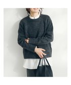 【クラフトスタンダードブティック/CRAFT STANDARD BOUTIQUE】のシンプルニットプルオーバー Charcoal Gray|ID: prp329100004673128 ipo3291000000033776377