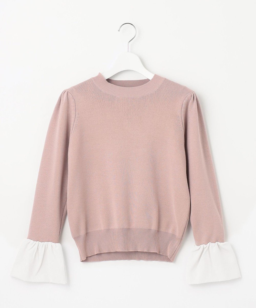 【フェルゥ/Feroux】の【洗える】袖フレアニット プルオーバー インテリア・キッズ・メンズ・レディースファッション・服の通販 founy(ファニー) ファッション Fashion レディースファッション Fashion for Women トップス・カットソー Cut & Sew Tops ニット Knit Tops & Sweaters カジュアルプルオーバー・ニットトップス Pullovers & Knit Tops / Casual Pullovers おすすめ Recommended / Our Picks インナー Innerwear セーター Sweater, Knitwear バランス Balance, Style Balance フレア Flare, Flared 夏 Summer 春 Spring S/S・春夏 SS, Spring/Summer, Warm Season 洗える Machine Washable ピンク系|ID: prp329100004673138 ipo3291000000034202966