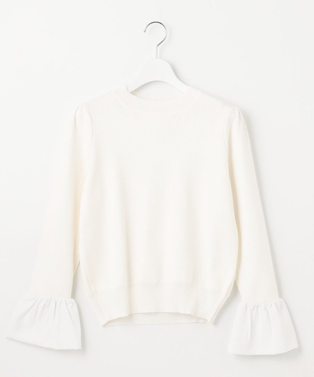 【フェルゥ/Feroux】の【洗える】袖フレアニット プルオーバー インテリア・キッズ・メンズ・レディースファッション・服の通販 founy(ファニー) ファッション Fashion レディースファッション Fashion for Women トップス・カットソー Cut & Sew Tops ニット Knit Tops & Sweaters カジュアルプルオーバー・ニットトップス Pullovers & Knit Tops / Casual Pullovers おすすめ Recommended / Our Picks インナー Innerwear セーター Sweater, Knitwear バランス Balance, Style Balance フレア Flare, Flared 夏 Summer 春 Spring S/S・春夏 SS, Spring/Summer, Warm Season 洗える Machine Washable ホワイト系|ID: prp329100004673138 ipo3291000000034202967