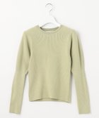 【フェルゥ/Feroux】の【洗える】パフショルダーリブ ニット 人気、トレンドファッション・服の通販 founy(ファニー) ファッション Fashion レディースファッション Fashion for Women トップス・カットソー Cut & Sew Tops ニット Knit Tops & Sweaters インナー Innerwear スリーブ Sleeve, Long Sleeve / Short Sleeve セーター Sweater, Knitwear ボーダー Border, Stripe リブニット Rib Knit, Ribbed Knit 夏 Summer 春 Spring S/S・春夏 SS, Spring/Summer, Warm Season 洗える Machine Washable 無地 Plain, Solid Color thumbnail ライトグリーン系|ID: prp329100004673143 ipo3291000000036256123