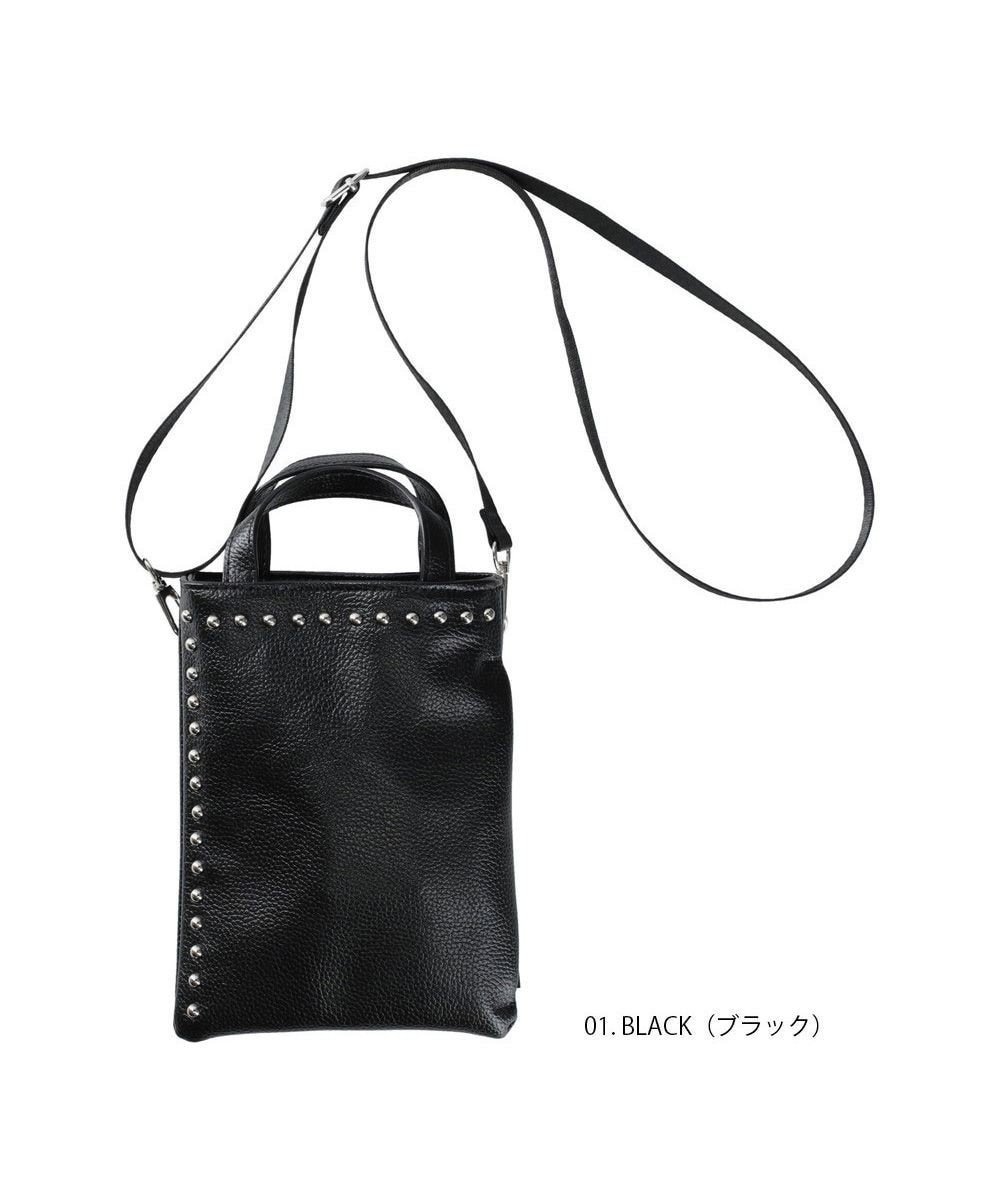 【ルートート/ROOTOTE】の0661【直営店限定 ミニショルダー】ベビールー.シルバースタッヅ-A インテリア・キッズ・メンズ・レディースファッション・服の通販 founy(ファニー) 　ファッション　Fashion　レディースファッション　Fashion for Women　アクセサリー　Fashion Accessories　カメラ　Camera Accessories　ショルダー　Shoulder, Shoulder Strap　シンプル　Simple, Minimal　ハンカチ　Handkerchief, Hanky　フェイクレザー　Faux Leather, PU Leather　フォルム　Silhouette, Form　ベビー　Baby, Babywear　ポケット　Pocket, Pocket Detail　エレガント 上品　Elegant　ギフト プレゼント　Gift / Present　新作・新入荷　New Arrivals / New In　01:ブラック|ID: prp329100004673162 ipo3291000000034287528