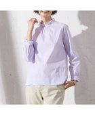 【ジェイ プレス/J.PRESS】の【洗える】BEZ VEGA ストライプ フリルネック ブラウス ふじ色系1|ID: prp329100004673214 ipo3291000000033776699