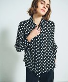 【グレース コンチネンタル/GRACE CONTINENTAL】のドットプリントボウタイブラウス ブラック|ID: prp329100004673270 ipo3291000000033776922