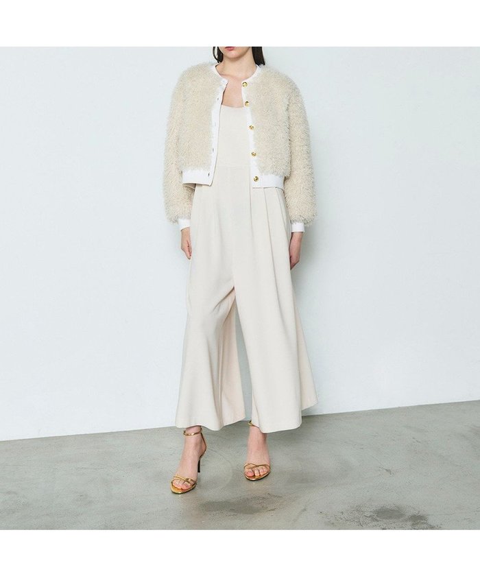 【グレース コンチネンタル/GRACE CONTINENTAL】のフェイクファーニットカーディガン インテリア・キッズ・メンズ・レディースファッション・服の通販 founy(ファニー) https://founy.com/ ファッション Fashion レディースファッション Fashion for Women トップス・カットソー Cut & Sew Tops ニット Knit Tops & Sweaters カーディガン・羽織り Layered Style Cardigans おすすめ Recommended / Our Picks カーディガン Cardigan, Knitwear クラシカル Classical, Vintage-Inspired コンパクト Compact, Small Size ショルダー Shoulder, Shoulder Strap ドロップ Drop Shoulder, Dropped Style バランス Balance, Style Balance フェイクファー Faux Fur, Imitation Fur フロント Front, Front Design 夏 Summer 春 Spring S/S・春夏 SS, Spring/Summer, Warm Season |ID: prp329100004673311 ipo3291000000034288632