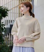 【ティアクラッセ/Tiaclasse】の【洗える】モックネックジャガードニットプルオーバー アイボリー|ID: prp329100004673327 ipo3291000000033777114