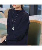 【ティアクラッセ/Tiaclasse】の【洗える】モックネックジャガードニットプルオーバー ネイビー|ID: prp329100004673327 ipo3291000000033777116
