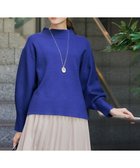 【ティアクラッセ/Tiaclasse】の【洗える】モックネックジャガードニットプルオーバー ブルー|ID: prp329100004673327 ipo3291000000033777119