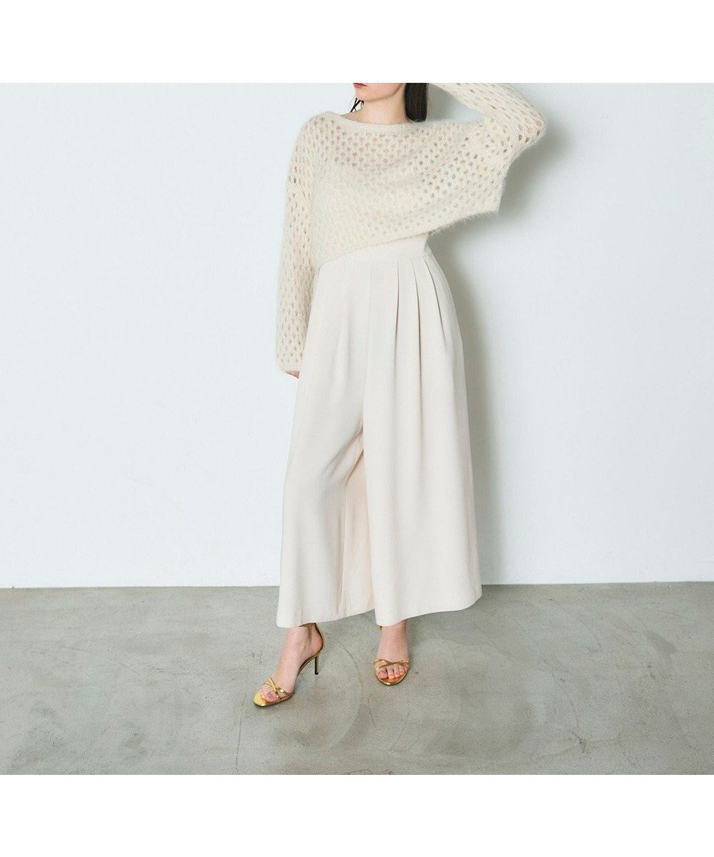 【グレース コンチネンタル/GRACE CONTINENTAL】のアルパカメッシュニットトップ 人気、トレンドファッション・服の通販 founy(ファニー) 　ファッション　Fashion　レディースファッション　Fashion for Women　トップス・カットソー　Cut & Sew Tops　ニット　Knit Tops & Sweaters　ショート　Short, Short Length　セーター　Sweater, Knitwear　バランス　Balance, Style Balance　フレア　Flare, Flared　ベーシック　Basic, Essential　メッシュ　Mesh, Net Fabric　ワイド　Wide, Wide Fit　夏　Summer　春　Spring　S/S・春夏　SS, Spring/Summer, Warm Season　 other-1|ID: prp329100004673339 ipo3291000000033777158