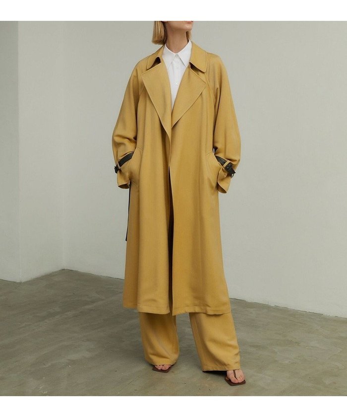 【ベイジ,/BEIGE,】のALAIN / ラップトレンチコート インテリア・キッズ・メンズ・レディースファッション・服の通販 founy(ファニー) https://founy.com/ ファッション Fashion レディースファッション Fashion for Women アウター Coat / Outerwear Collection コート・ロングコート・ピーコート Long Coats, Peacoats & More レディースジャケット・軽アウター Jackets トレンチコート / 春秋の定番アウター Trench Coats インナー Innerwear 春 Spring カーゴパンツ Cargo Pants, Utility Pants ジャケット Jacket, Outerwear スリーブ Sleeve, Long Sleeve / Short Sleeve デニム Denim, Jeans Material ドレープ Drape, Draping Fabric フェイクレザー Faux Leather, PU Leather ラップ Wrap, Wrap Design リアル Real, Realistic S/S・春夏 SS, Spring/Summer, Warm Season 夏 Summer エレガント 上品 Elegant |ID: prp329100004673349 ipo3291000000033777203