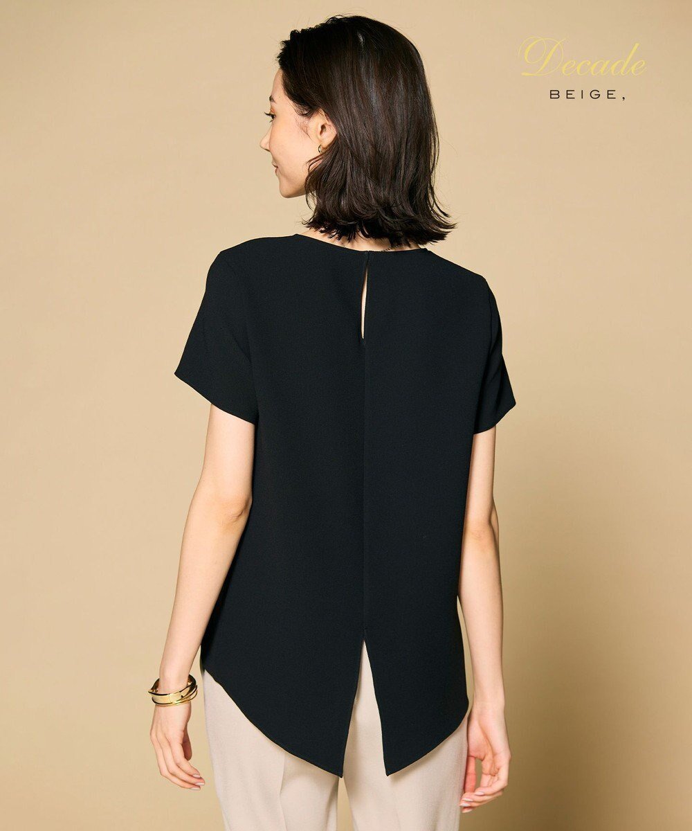 【ベイジ,/BEIGE,】のSHELBY / ハーフスリーブブラウス インテリア・キッズ・メンズ・レディースファッション・服の通販 founy(ファニー) 　ファッション　Fashion　レディースファッション　Fashion for Women　トップス・カットソー　Cut & Sew Tops　シャツ・ブラウス・オフィスカジュアル　Elegant Blouses & Button-Ups　インナー　Innerwear　エレガント 上品　Elegant　カッティング　Cutting Detail　カーディガン　Cardigan, Knitwear　ジャケット　Jacket, Outerwear　セレモニー　Ceremony　フラット　Flat, Flat Shoes　人気　Popular, Best Seller　ビジネス 仕事 通勤　Business / Work / Commuting　半袖　Short Sleeve, Half Sleeve　夏　Summer　定番　Standard, Basic Item　S/S・春夏　SS, Spring/Summer, Warm Season　A/W・秋冬　Autumn/Winter　Black|ID: prp329100004673355 ipo3291000000034288840