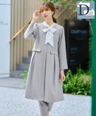 【ティアクラッセ/Tiaclasse】の【ダブルストレッチ・洗える】ノーカラーAラインコート グレー|ID: prp329100004673357 ipo3291000000034309174