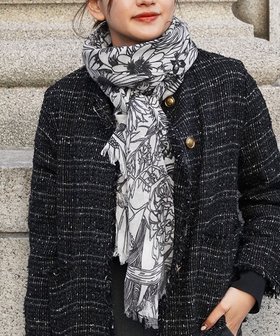 【ムトウ/muto】の【シルクウール混】U-conic black ストール 人気、トレンドファッション・服の通販 founy(ファニー) ファッション Fashion レディースファッション Fashion for Women ショール Shawl, Wrap シルク Silk, 100% Silk ストール Stole, Wrap A/W・秋冬 Autumn/Winter S/S・春夏 SS, Spring/Summer, Warm Season 夏 Summer |ID:prp329100004673404