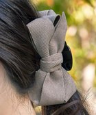 【ティアクラッセ/Tiaclasse】のコーデュロイリボンヘアクリップ モカ|ID: prp329100004673417 ipo3291000000035714768