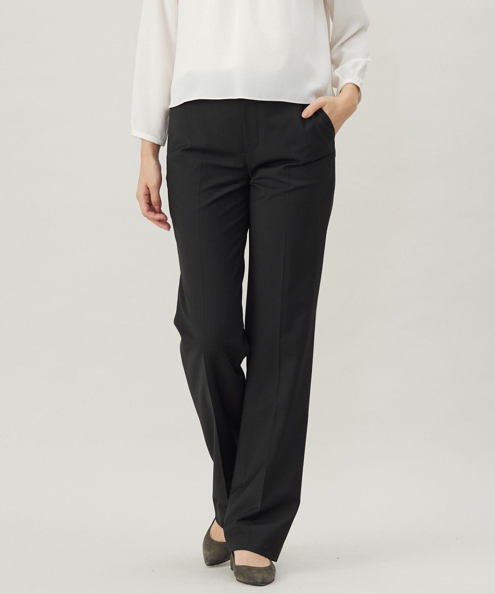【ジェイ プレス/J.PRESS】の【セットアップ対応】BAHARIYE SOLID ストレート パンツ インテリア・キッズ・メンズ・レディースファッション・服の通販 founy(ファニー) ファッション Fashion レディースファッション Fashion for Women セットアップ Matching Sets レディースパンツ・ボトムス Pants & Trousers / Bottoms ジャケット Jacket, Outerwear ストレッチ Stretch, Stretchy Fabric ストレート Straight, Straight Cut セットアップ Set-Up, Coordinated Outfit センター Center, Center Line ハンド Hand, Handmade バランス Balance, Style Balance ポケット Pocket, Pocket Detail 無地 Plain, Solid Color A/W・秋冬 Autumn/Winter ブラック系|ID: prp329100004673427 ipo3291000000034288432