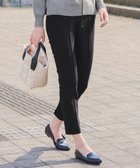 【ティアクラッセ/Tiaclasse】の【洗える】裏ベロアジョーゼットジョグパンツ ブラック|ID: prp329100004673429 ipo3291000000034289672