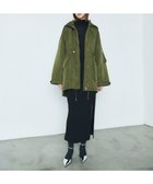 【グレース コンチネンタル/GRACE CONTINENTAL】のボリュームハーフコート カーキ|ID: prp329100004673440 ipo3291000000033777543