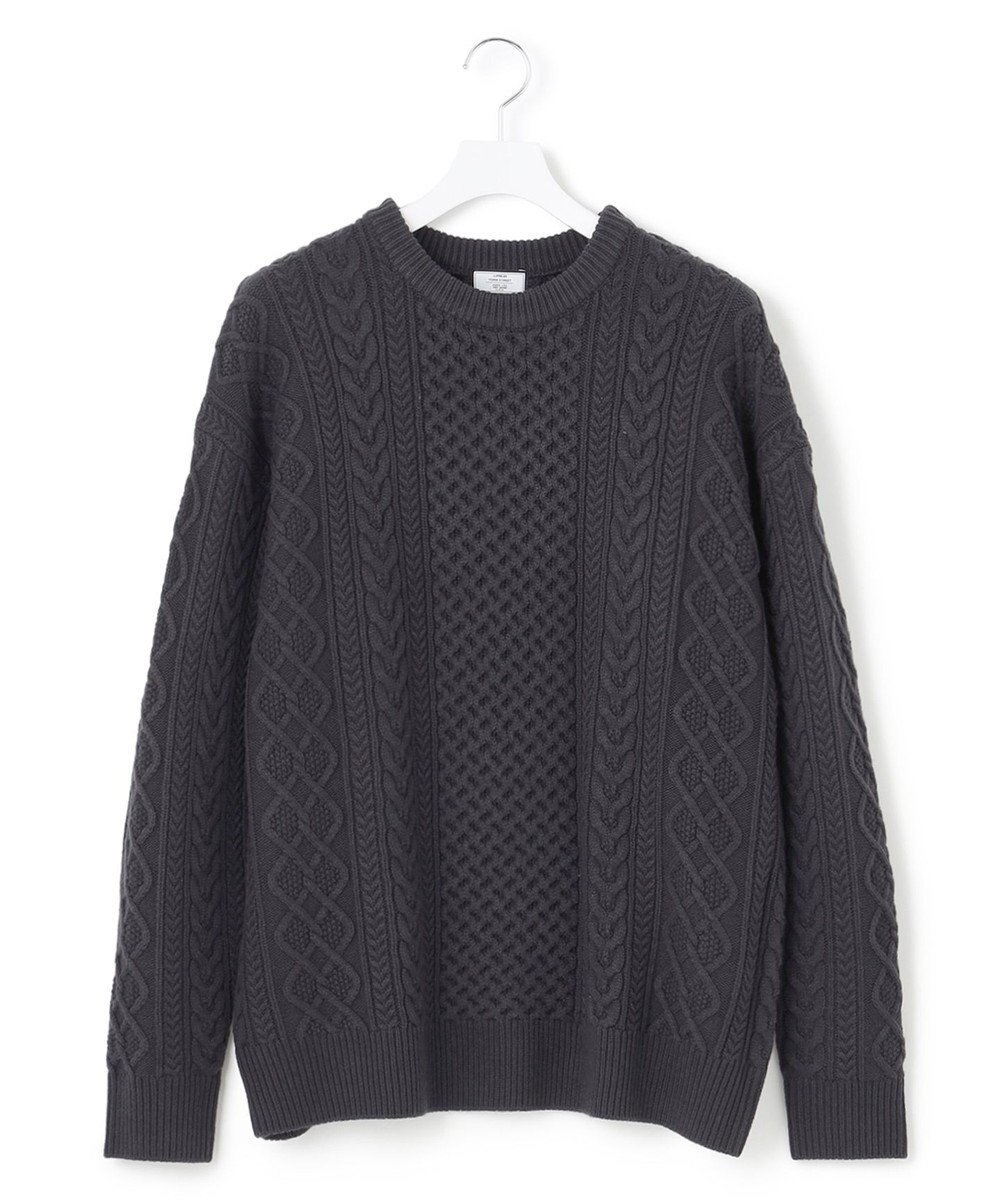 【ジェイプレスヨークストリート/J.PRESS YORK STREET】の【UNISEX】アランケーブルニット インテリア・キッズ・メンズ・レディースファッション・服の通販 founy(ファニー) 　ファッション　Fashion　レディースファッション　Fashion for Women　トップス・カットソー　Cut & Sew Tops　ニット　Knit Tops & Sweaters　アクリル　Acrylic Material　秋　Autumn　クラシック　Classic, Timeless Style　セーター　Sweater, Knitwear　ボトム　Bottoms, Lower Wear　ユニセックス　Unisex, Genderless　A/W・秋冬　Autumn/Winter　グレー系|ID: prp329100004673456 ipo3291000000033777610