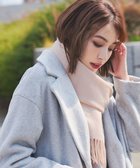 【ティアクラッセ/Tiaclasse】の【ウール100%】フリンジ付きマフラー ピンク|ID: prp329100004673494 ipo3291000000035626529