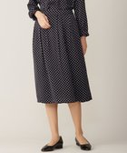 【ジェイ プレス/J.PRESS】の【洗える】ピーチサテン 幾何プリント スカート ネイビー系5|ID: prp329100004673509 ipo3291000000034289971
