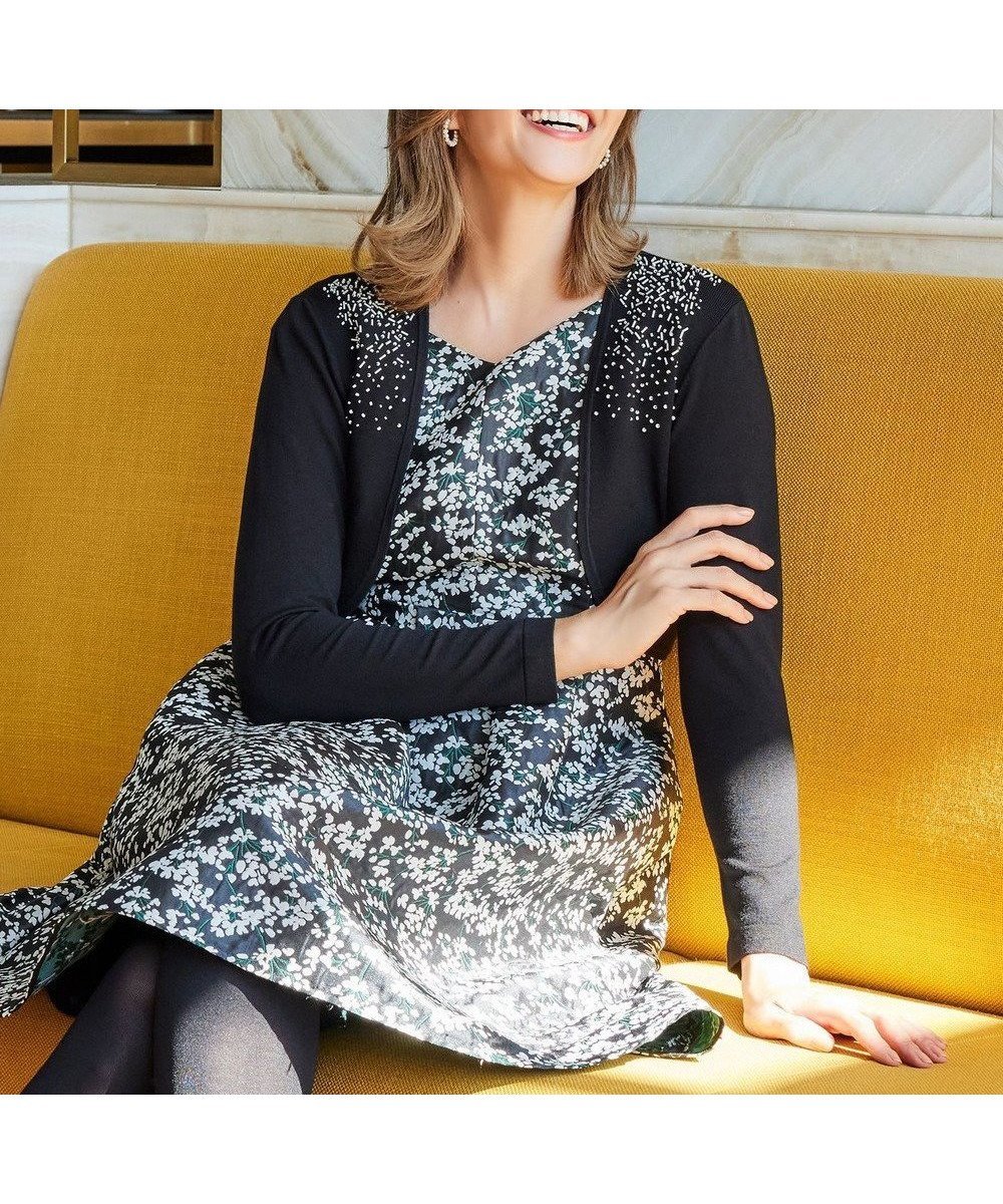 【トッカ/TOCCA】の【洗える】ICING SUGAR KNIT ボレロ インテリア・キッズ・メンズ・レディースファッション・服の通販 founy(ファニー) 　ファッション　Fashion　レディースファッション　Fashion for Women　アウター　Coat / Outerwear Collection　ボレロ・ショート丈ジャケット / ドレス羽織りに　Boleros & Short Jackets　トップス・カットソー　Cut & Sew Tops　ニット　Knit Tops & Sweaters　ボレロ　Bolero, Short Cardigan　夏　Summer　S/S・春夏　SS, Spring/Summer, Warm Season　洗える　Machine Washable　A/W・秋冬　Autumn/Winter　ブラック系|ID: prp329100004673536 ipo3291000000033777924