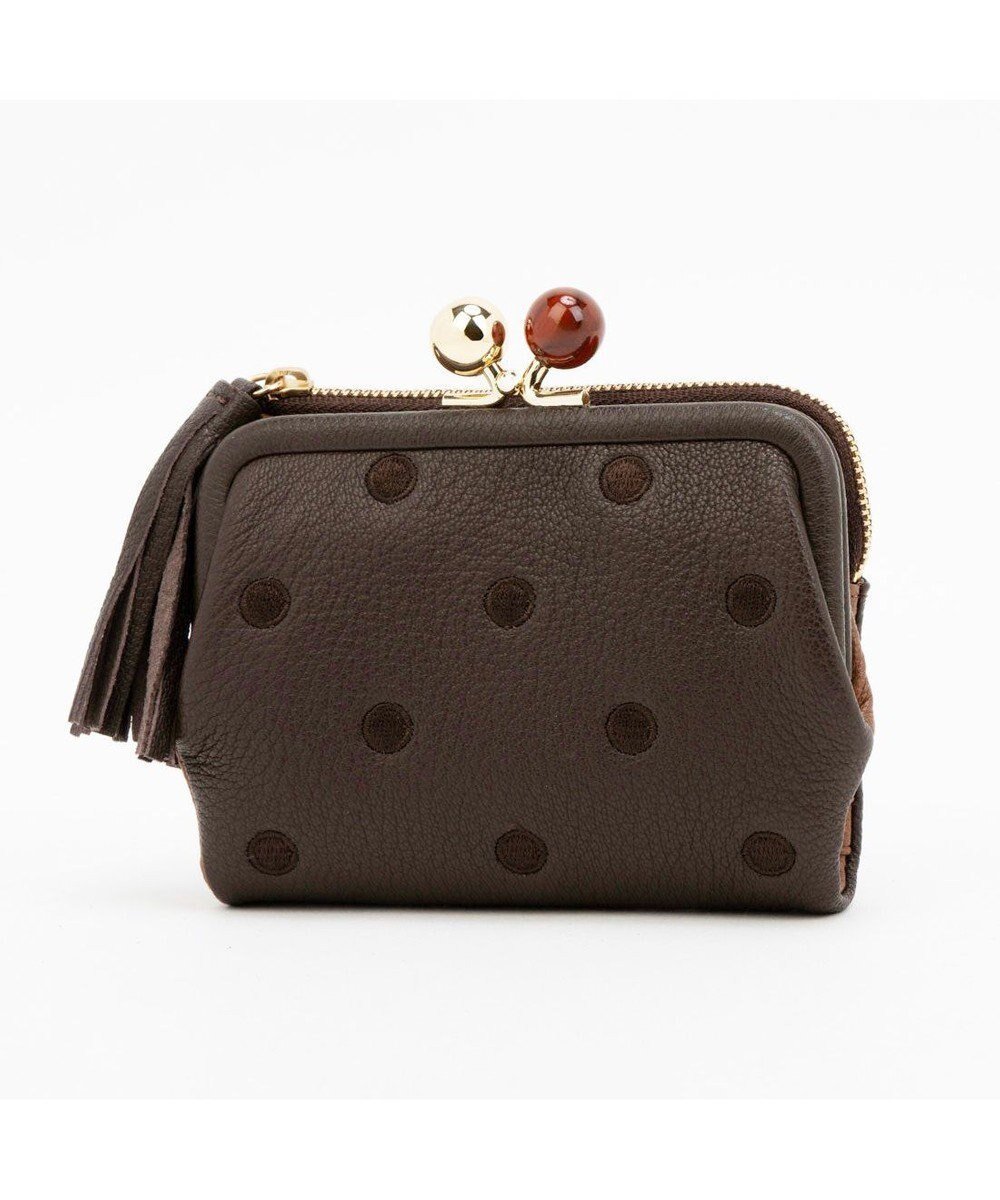 【アンビリオン/UNBILLION】のペルケ perche / アクリル玉がま口2つ折り財布 インテリア・キッズ・メンズ・レディースファッション・服の通販 founy(ファニー) ファッション Fashion レディースファッション Fashion for Women ミニ財布・二つ折り財布 Wallets & Card Cases アクリル Acrylic Material ポケット Pocket, Pocket Detail 財布 Wallet, Purse ブラウンドット|ID: prp329100004673643 ipo3291000000034211172