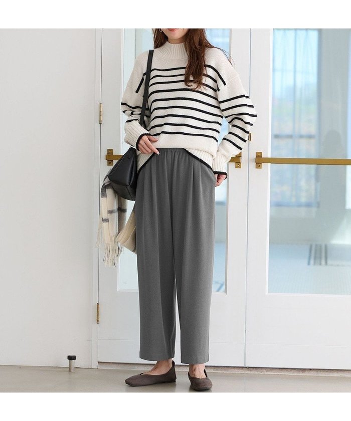 【その他のブランド/Other】の【洗濯機可能/ストレッチ/ウエストゴム】ウールライク2タックストレートパンツ インテリア・キッズ・メンズ・レディースファッション・服の通販 founy(ファニー) https://founy.com/ ファッション Fashion レディースファッション Fashion for Women パンツ Pants & Trousers おすすめ Recommended / Our Picks キャミワンピース Cami Dress, Slip Dress ストレッチ Stretch, Stretchy Fabric ストレート Straight, Straight Cut トレンド Trend, Trending Now A/W・秋冬 Autumn/Winter |ID: prp329100004673657 ipo3291000000033778388